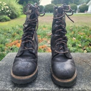 Frye Sabrina Moto Boots Dark Brown 6.5